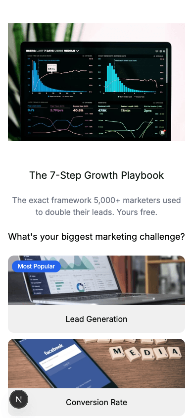 Lead Magnet Landing Page